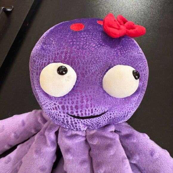 Scentsy Buddy Bubbles the Octopus Purple‎ 12" Stuffed Animal Textured Plush - Picture 5 of 14